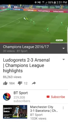 Soccer Highlights PRO android App screenshot 3