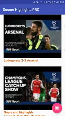 Soccer Highlights PRO android App screenshot 6